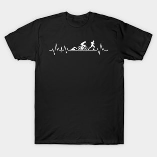 Triathlon Heartbeat Gift T-Shirt